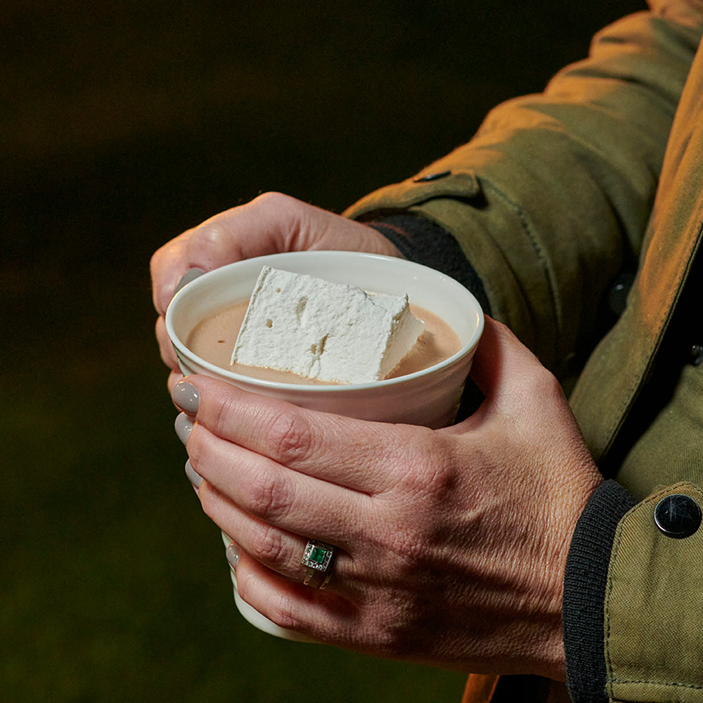 Milk hot chocolate and marshmallow gift set